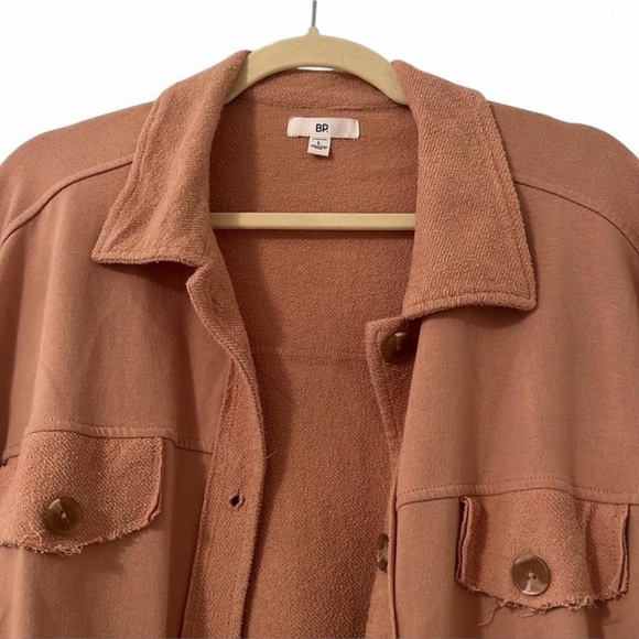 BP Oversized Shacket Shirt Jacket Tan Nougat L - Picture 6 of 14